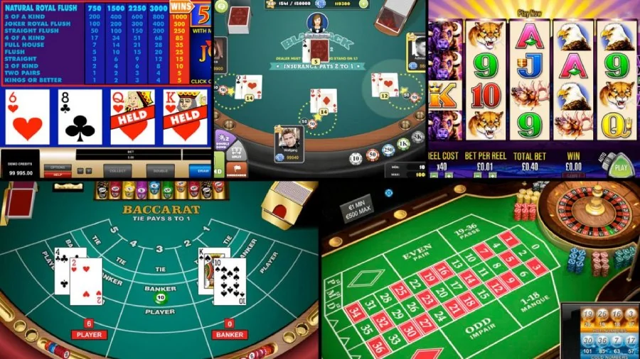 Suasana meja kasino digital WINIDN